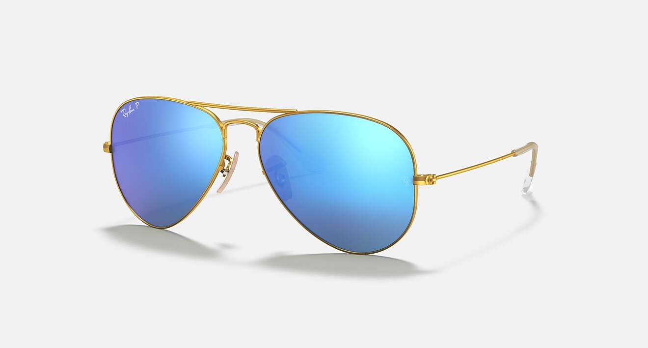 AVIATOR FLASH LENSES | Blue Polarized